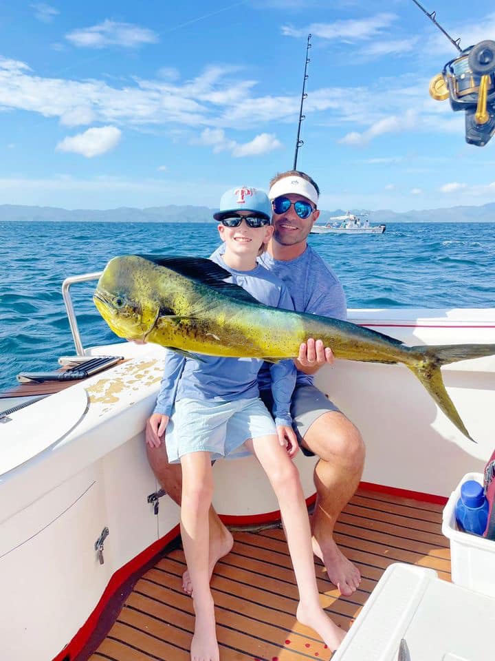 Guests on a Costa Rica fishing tour in Guanacaste