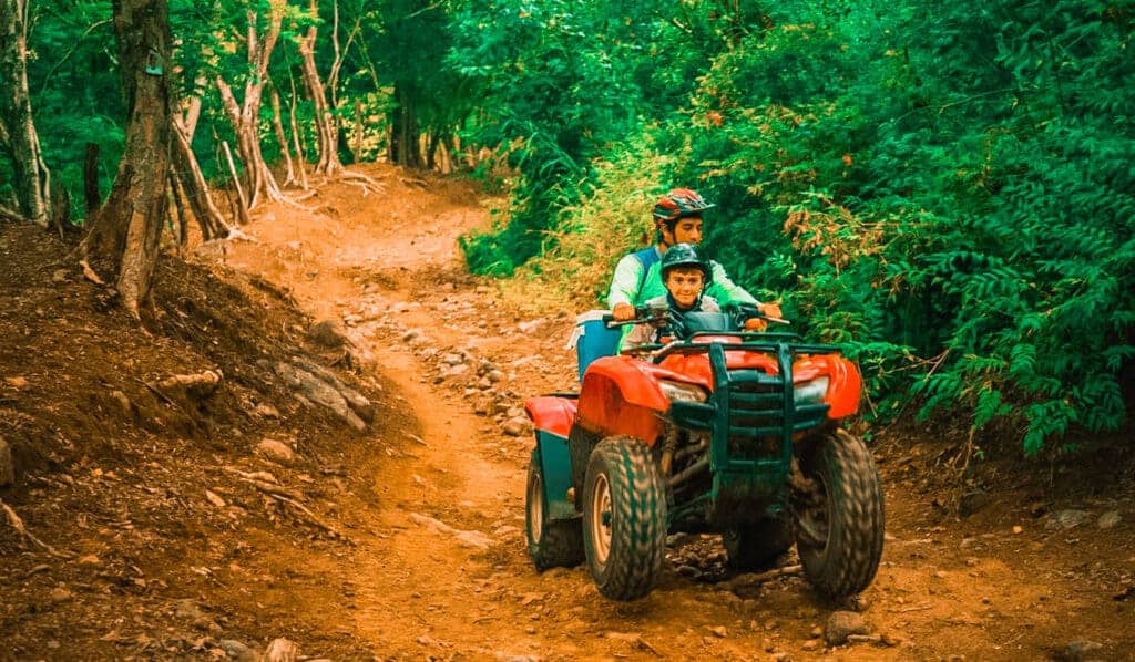 ATV tour through Guanacaste rainforest and rivers in Costa Rica