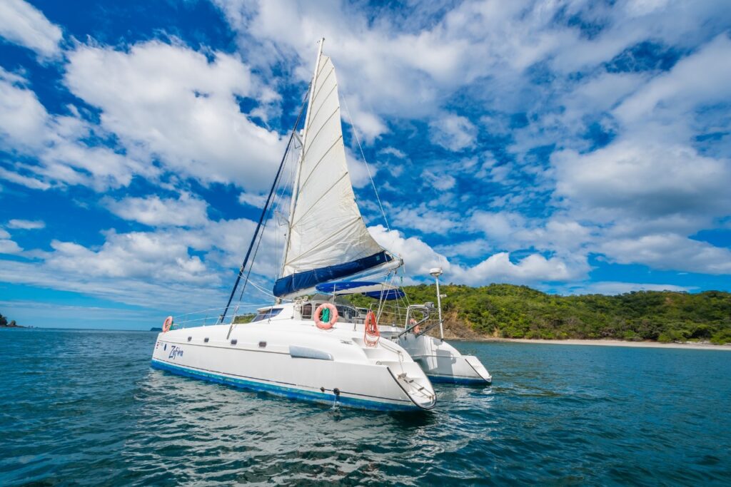 Catamaran sailing tour on the Pacific coast of Guanacaste, Costa Rica